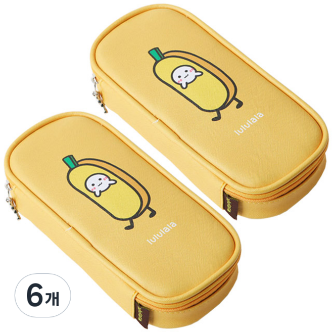 포포팬시 룰루랄라 멀티펜파우치, 바나나, 6개