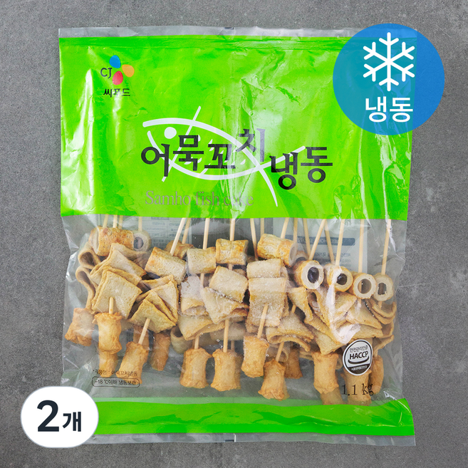 CJ씨푸드 어묵꼬치 (냉동), 1.1kg, 2개