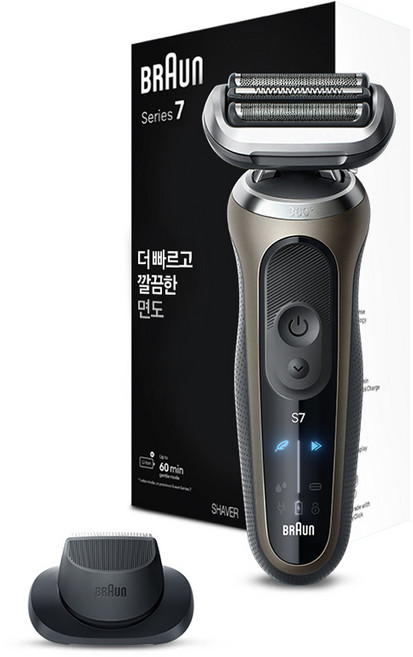 BRAUN 시리즈 7 전기면도기, 72-C1200s, 골드