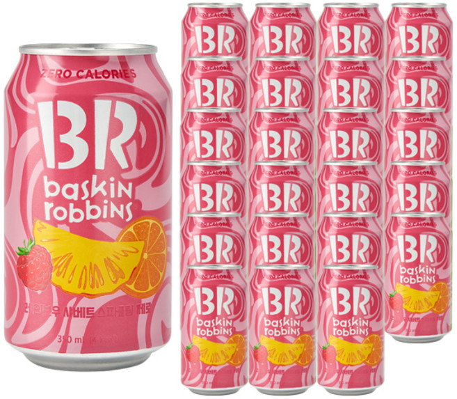 배스킨라빈스 레인보우 샤베트 스파클링 제로