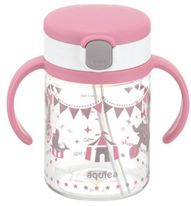 릿첼 AQ 빨대컵, 200ml, 1개, 핑크