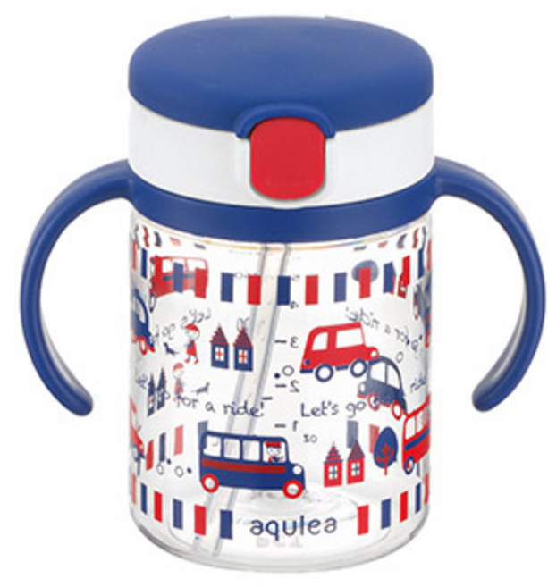 릿첼 AQ 빨대컵, 200ml, 1개, 네이비블루