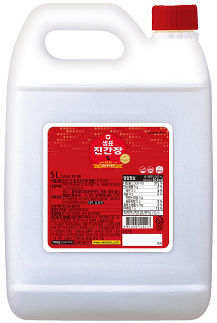샘표 진간장S, 5L, 1개