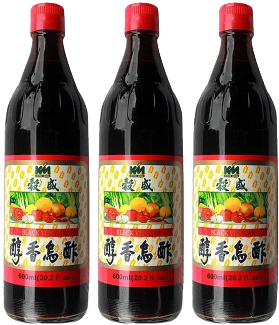 KOKUMORI 穀盛 醇香烏醋, 600ml, 3瓶