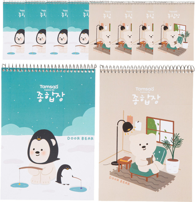 탐사 두꺼운 종합장 130g 40매, 10개입