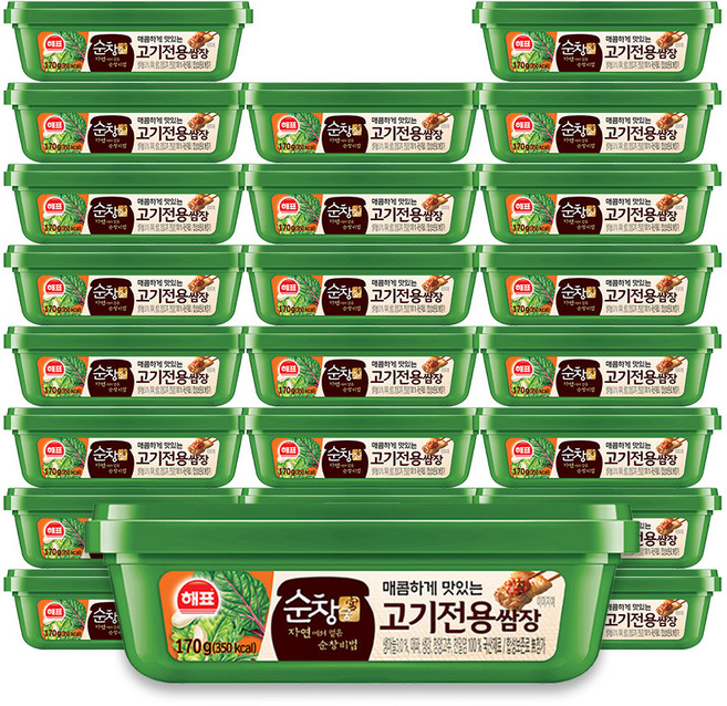 해표 순창궁 고기전용쌈장, 170g, 24개