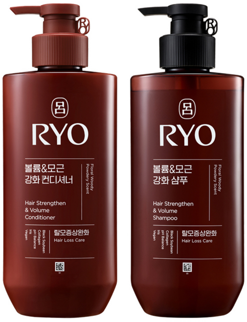려 흑운 볼륨 앤 모근강화 기능성샴푸 플로럴 우디향 480ml + 컨디셔너 480ml, 1개