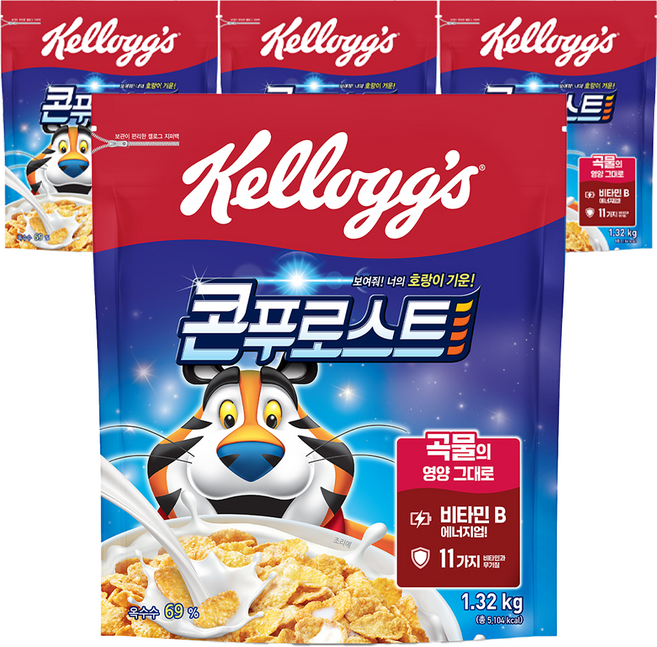 콘푸로스트 시리얼, 1.32kg, 4개