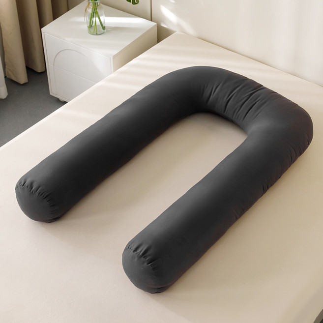 소하임 통세탁 U자형 바디필로우, 챠콜 그레이