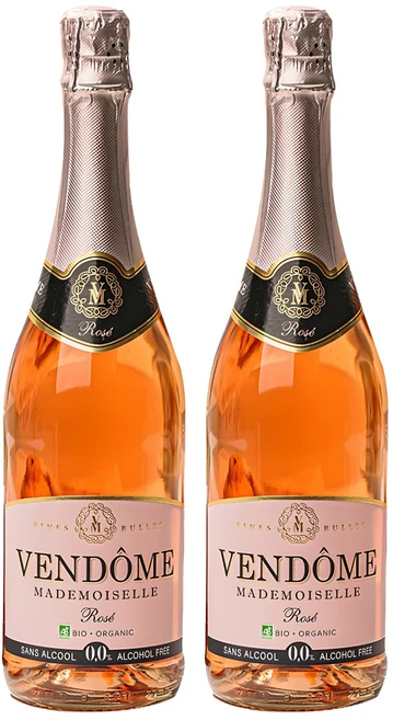 벤돔 페틸런트 유기농 무알콜 스파클링 와인 로제, 750ml, 2개 - 쿠팡