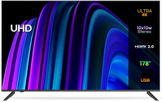 이노스 4K UHD LED TV • 164cm(65인치) • 일반TV • 스탠드형 • 방문설치