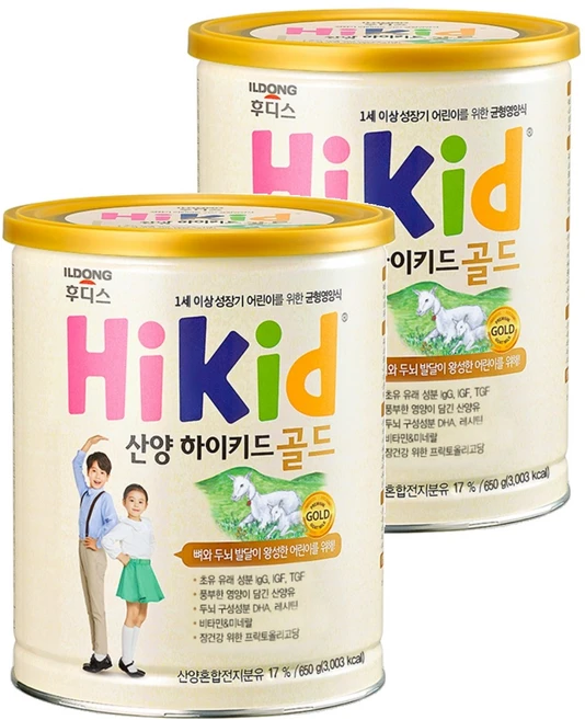 하이키드 골드 산양 분유, 650g, 2개 - 쿠팡