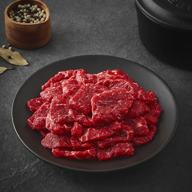 한우 1등급 국거리용 (냉장), 300g, 1개 - 쿠팡