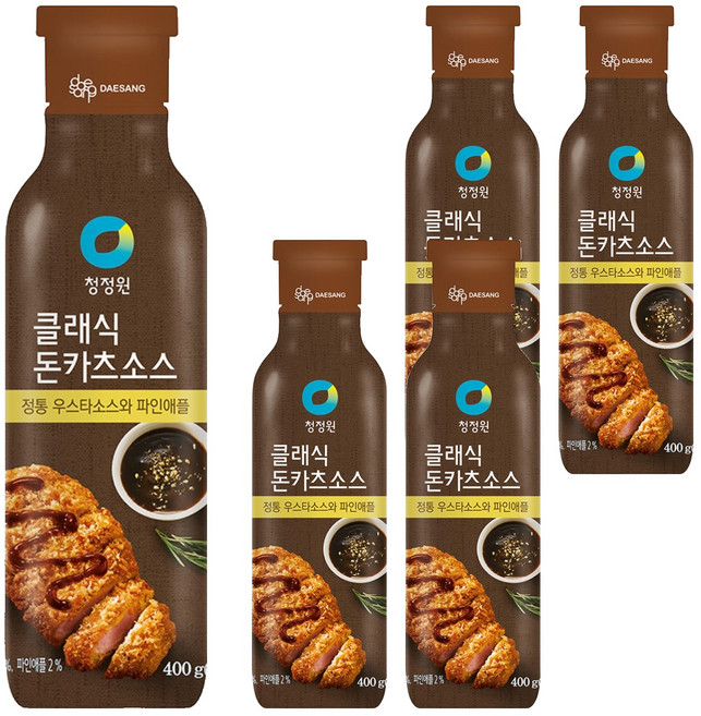 청정원 클래식 돈카츠 소스, 400g, 5개