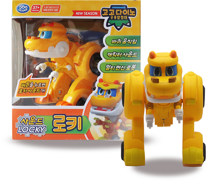 JOOYEONG 幫幫龍出動變身機器人 Locky款, 混色, 1組