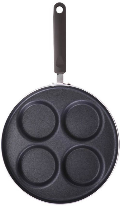 키친플라워 쿠킨 칸칸 4구 에그 후라이팬, 26cm, 1개