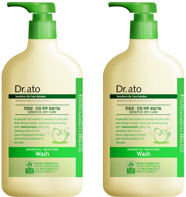 닥터아토 에센셜 모이스춰 워시, 310ml, 2개