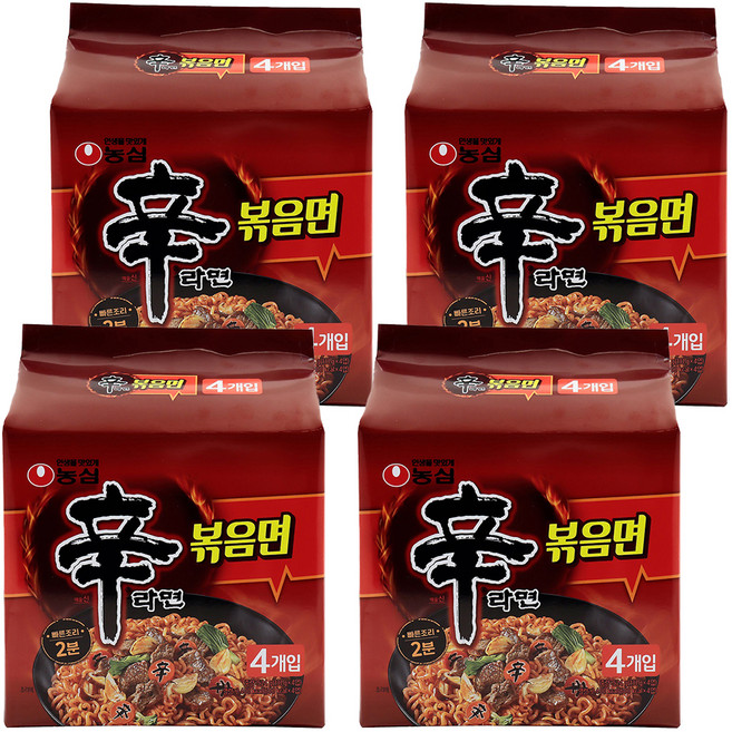 신라면 볶음면 131g, 16개