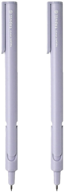 sun-star topull B 前按壓原子筆 0.5mm, 薰衣紫, 2支
