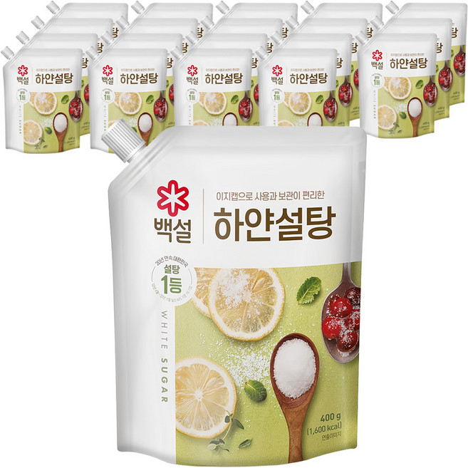 백설 하얀설탕, 400g, 20개