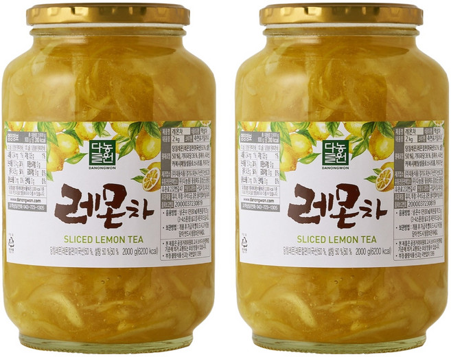 다농원 레몬차, 2kg, 2개