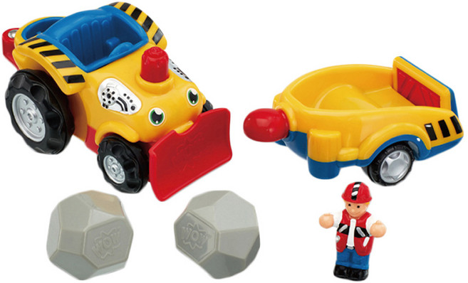 WOW Toys 驚奇玩具 砂石車 亨利, Yellow, Blue, Red, 1組