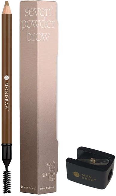 몬드로우 세븐 파우더 아이브로우 펜슬 3g, Walnut Brown, 1개 - 쿠팡