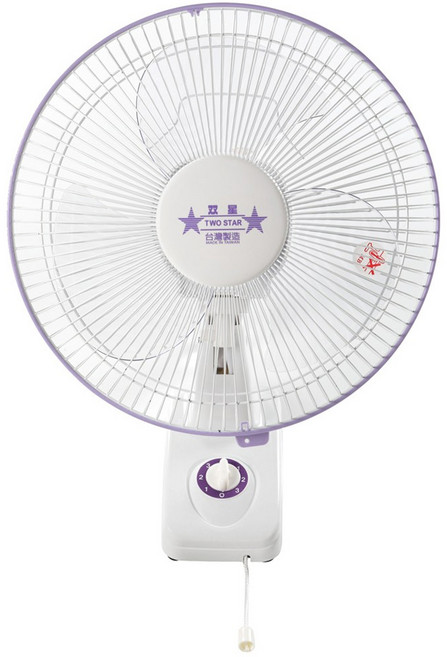 雙星牌 12吋單拉掛壁扇 110V 60Hz, TS-1236