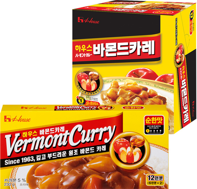 하우스푸즈 바몬드카레 순한맛, 230g, 10개