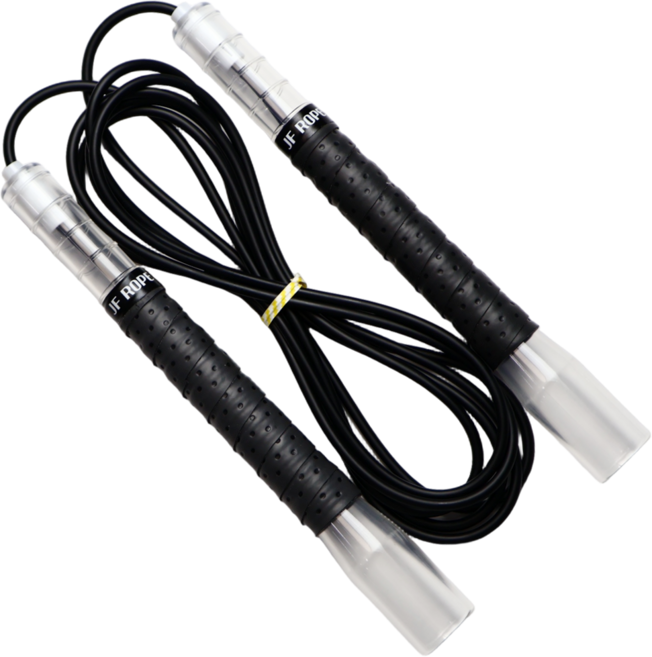 제이에프로프 트윙클 프리스타일 토네이도 스피드 줄넘기, 흰색 + 검은줄, 1개