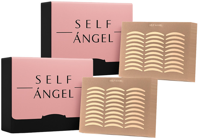 셀프천사 누드형 쌍꺼풀 테이프 10p, 초승달, 2개