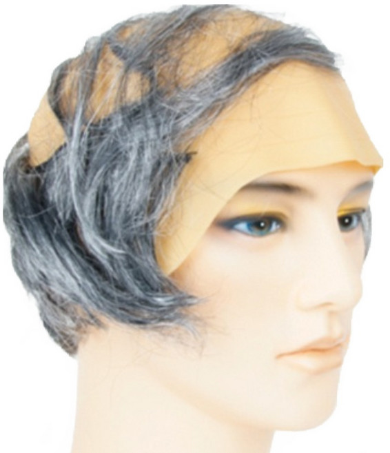 2:8 대머리 가발, 회색 + 스킨, 1개