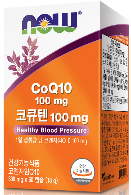 나우푸드 코큐텐 100mg 18g, 60정, 1개
