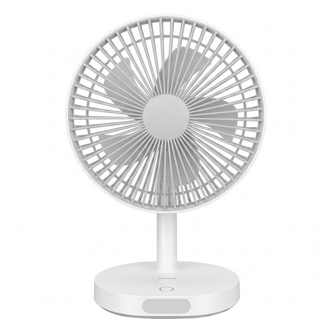 Kinyo USB靜音桌立風扇, UF-8705, 白色