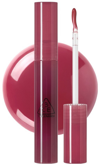 3CE 드롭 글로우 젤 립글로스, 베리 슈어, 1개