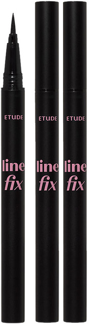에뛰드 라인 픽스 브러쉬 라이너 0.5g, 01 블랙, 2개