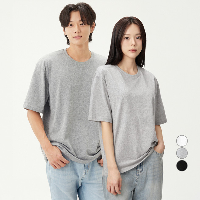 캐럿 고밀도 릴렉스핏 반팔 티셔츠