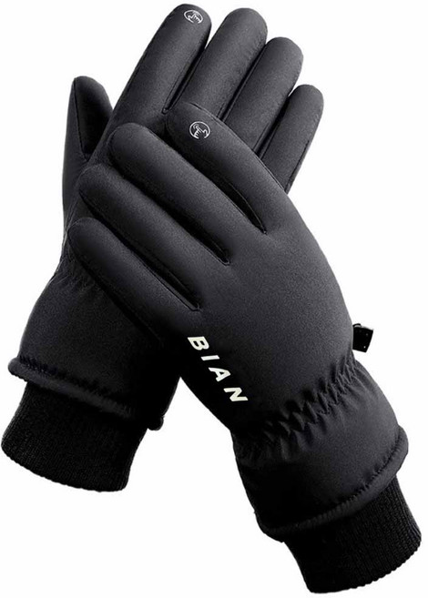 비안 겨울 스포츠 터치 스키장갑, 블랙, 1개