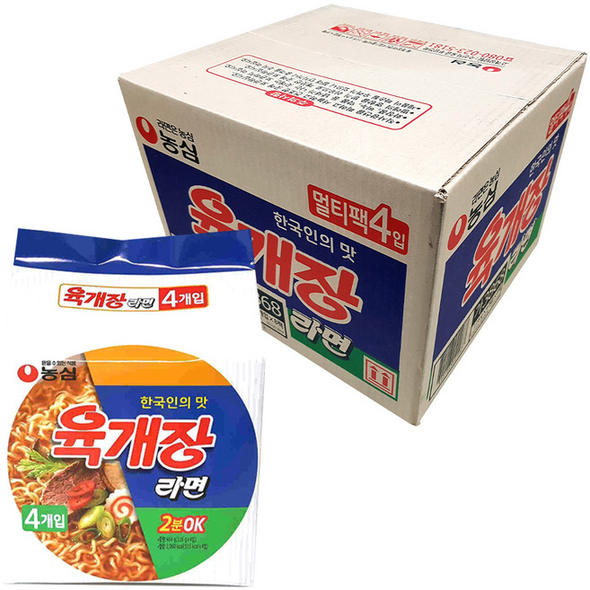 육개장 봉지라면 116g, 32개