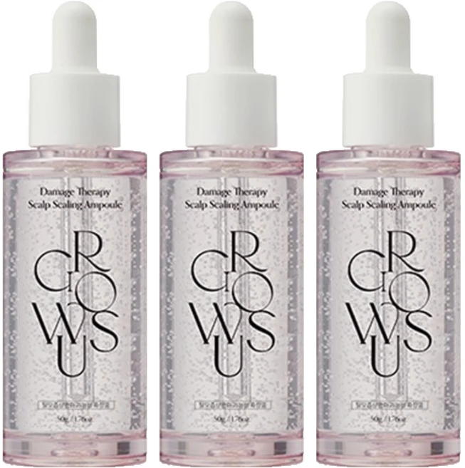 그로우어스 데미지 테라피 두피 스케일링 앰플, 3개, 50ml - 쿠팡