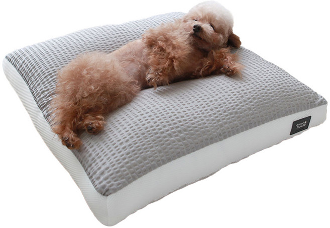 초코펫하우스 에어매쉬 아이스 와플 방석, 그레이, 1개