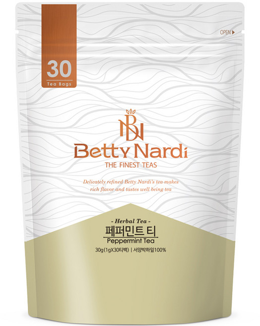 베티나르디 페퍼민트 티, 1g, 30개입, 1개
