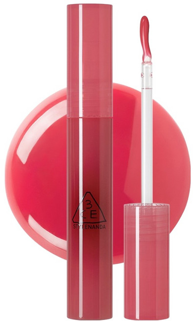 3CE 드롭 글로우 젤 립글로스, 로우 애플, 1개