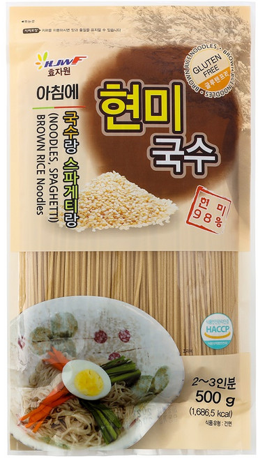 효자원 아침에 현미국수, 500g, 1개