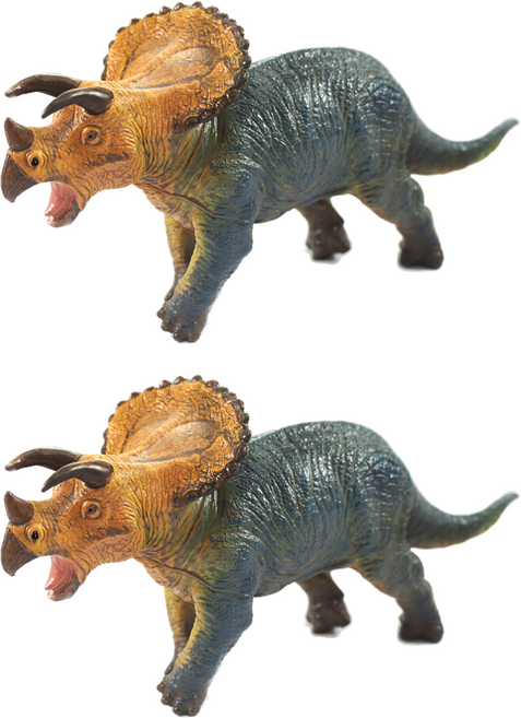 Bandi Toy 軟體動物三角龍公仔, 2個