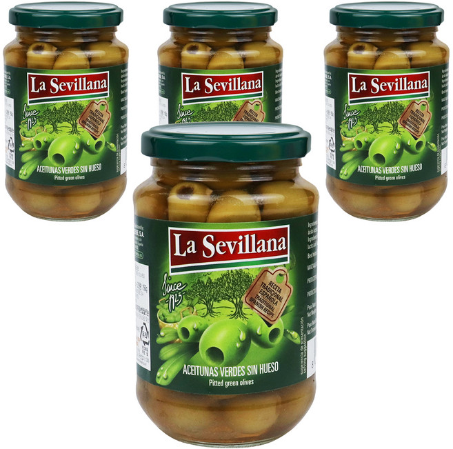 라세빌라나 그린 올리브, 370g, 4개