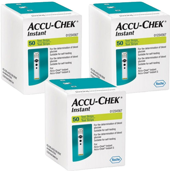 아큐첵 인스턴트 혈당측정지, 3개, 50개입