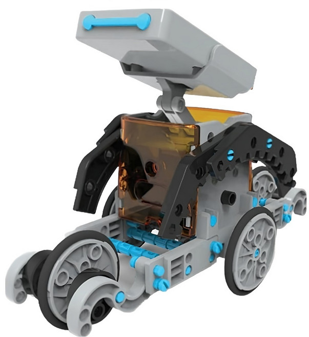 Discovery MINDBLOWN 12合1太陽能機器人 太陽能車輛創造 197個易於組裝的零件, Multi-color, 1盒