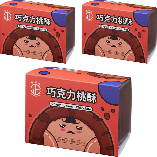 正經人 巧克力桃酥, 300g, 3盒