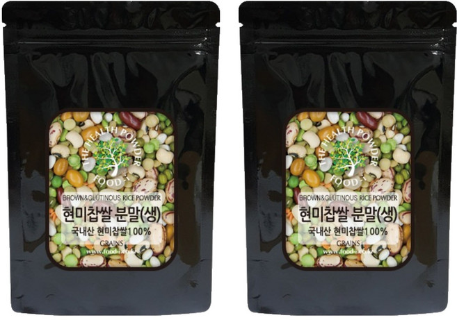 스쿨아이 국내산 현미찹쌀 분말 생, 1.2kg, 2개